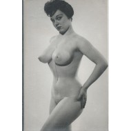 Carte Photo - Jolie nue des années 60 